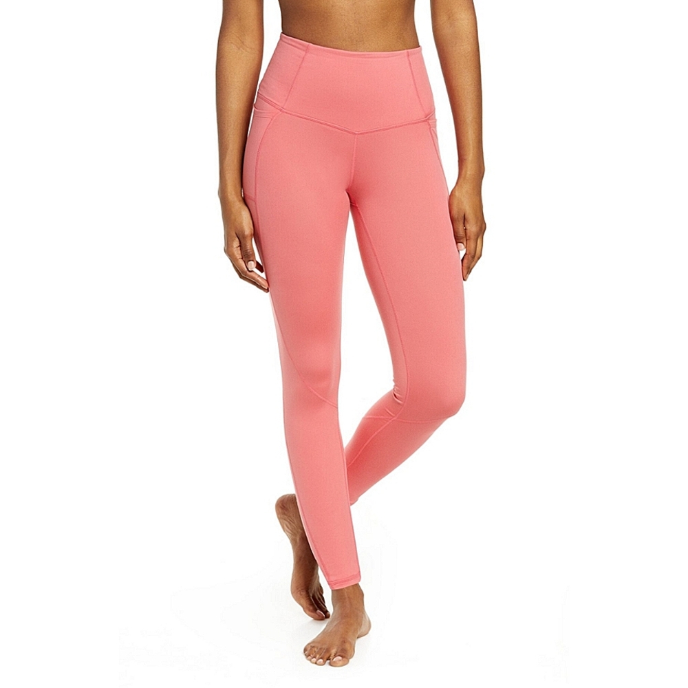 New! Free People Movement Poppy Pink Plie All Day High Waist Pocket Leggings